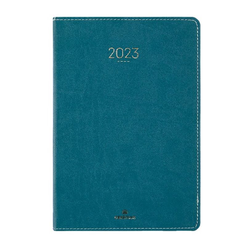 3664447128245-Agenda Eton - 1 semaine sur 2 pages - 17 x 24,5 cm - vert - Oberthur-P_405120203_1-0