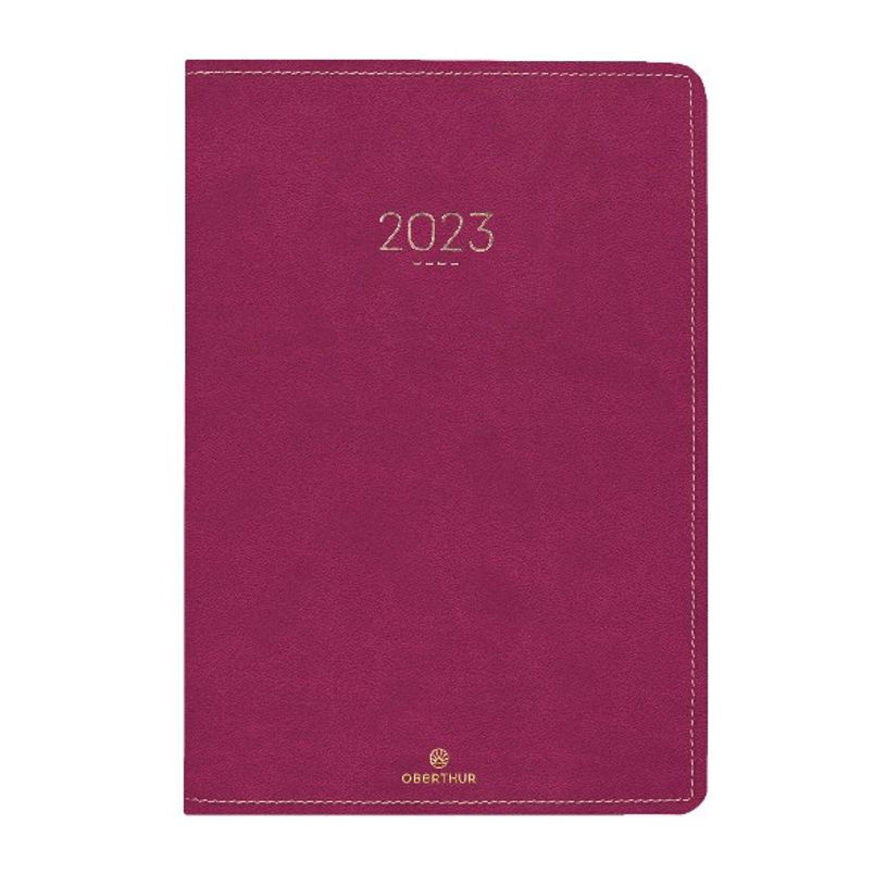 3664447128252-Agenda Eton - 1 semaine sur 2 pages - 17 x 24,5 cm - prune - Oberthur-P_405120204_1-0