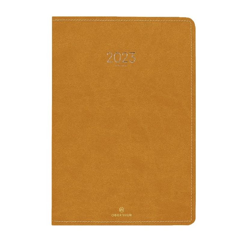 3664447128269-Agenda Eton - 1 semaine sur 2 pages - 17 x 24,5 cm - ocre - Oberthur-P_405120205_1-0