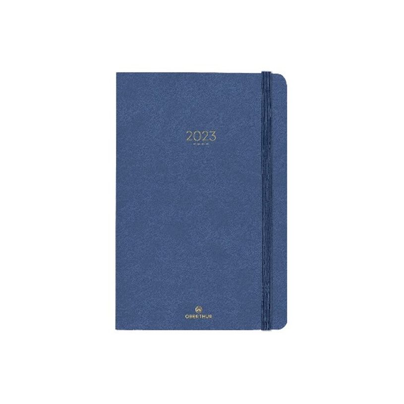 3664447128276-Agenda Eton - 1 semaine sur 2 pages - 13,4 x 21 cm - bleu - Oberthur-P_405120206_1-0