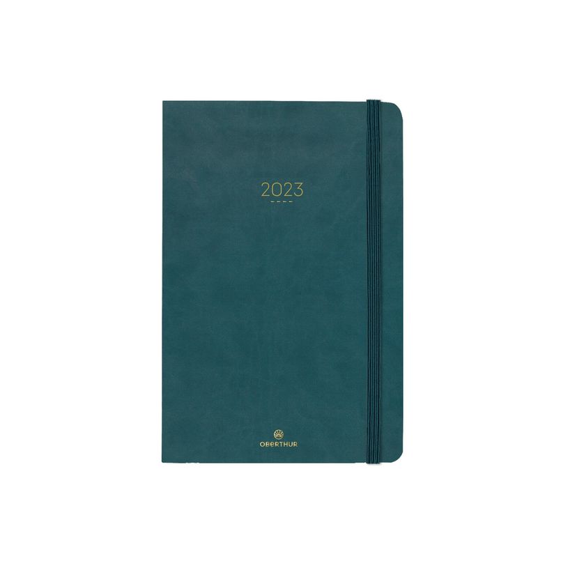 3664447128283-Agenda Eton - 1 semaine sur 2 pages - 13,4 x 21 cm - vert - Oberthur-P_405120207_1-0