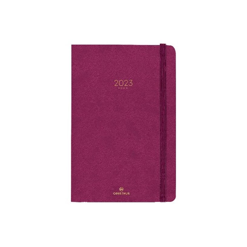 3664447128290-Agenda Eton - 1 semaine sur 2 pages - 13,4 x 21 cm - prune - Oberthur-P_405120208_1-0