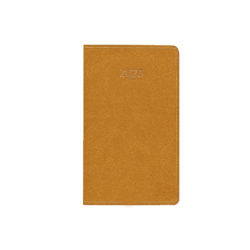 3664447128344-Agenda de poche Eton - 1 semaine sur 2 pages - 9,5 x 17,5 cm - ocre - Oberthur-P_405120213_1-0