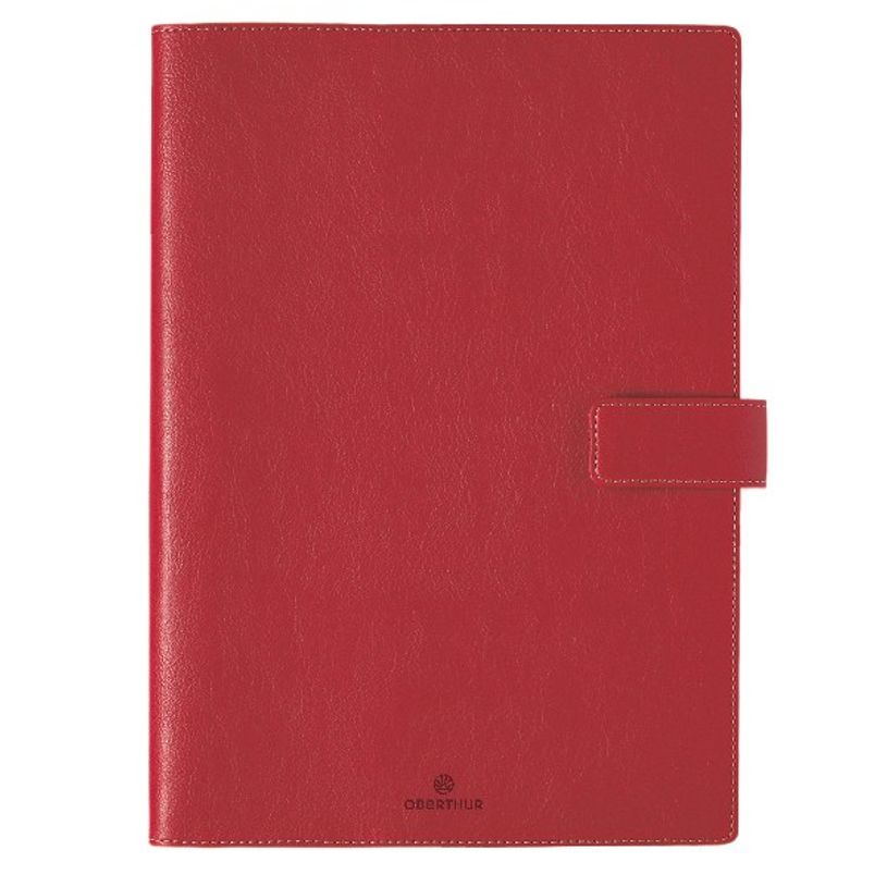 3664447133683-Agenda Milano - 1 semaine sur 2 pages - 22 x 30,7 cm - rouge - Oberthur-P_405120243_1-0