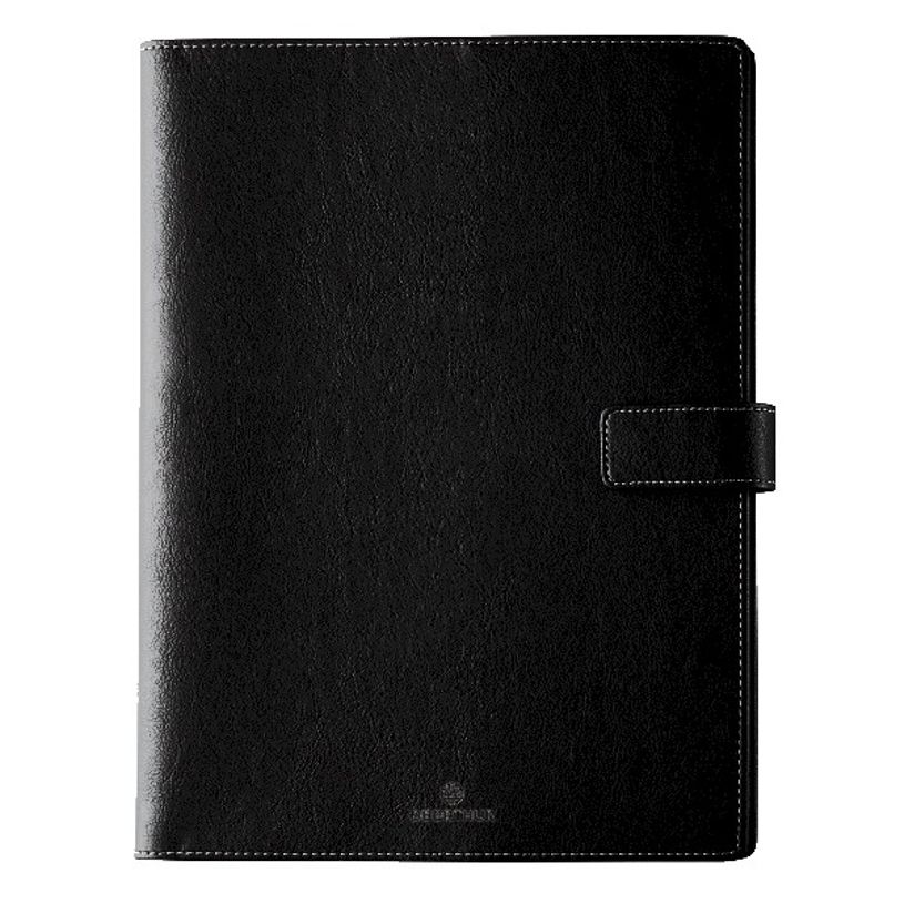 3664447133843-Agenda spiralé Milano - 1 semaine sur 2 pages - 22 x 28 cm - noir - Oberthur-P_405120245_1-0