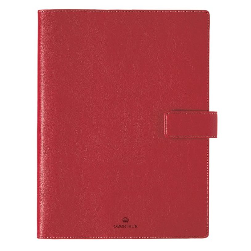 3664447133775-Agenda Milano - 1 semaine sur 2 pages - 22 x 28 cm - rouge - Oberthur-P_405120252_1-0