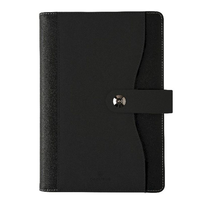 3664447127002-Agenda spiralé Davos - 1 semaine sur 2 pages - 17 x 24,5 cm - noir - Oberthur-P_405120279_1-0