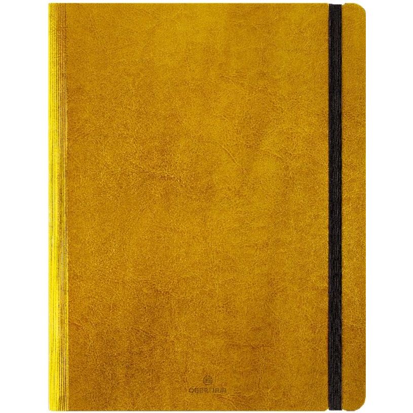 3664447129761-Agenda Medicis - 1 semaine sur 2 pages - 22 x 28 cm - moutarde - Oberthur-P_405120290_1-0