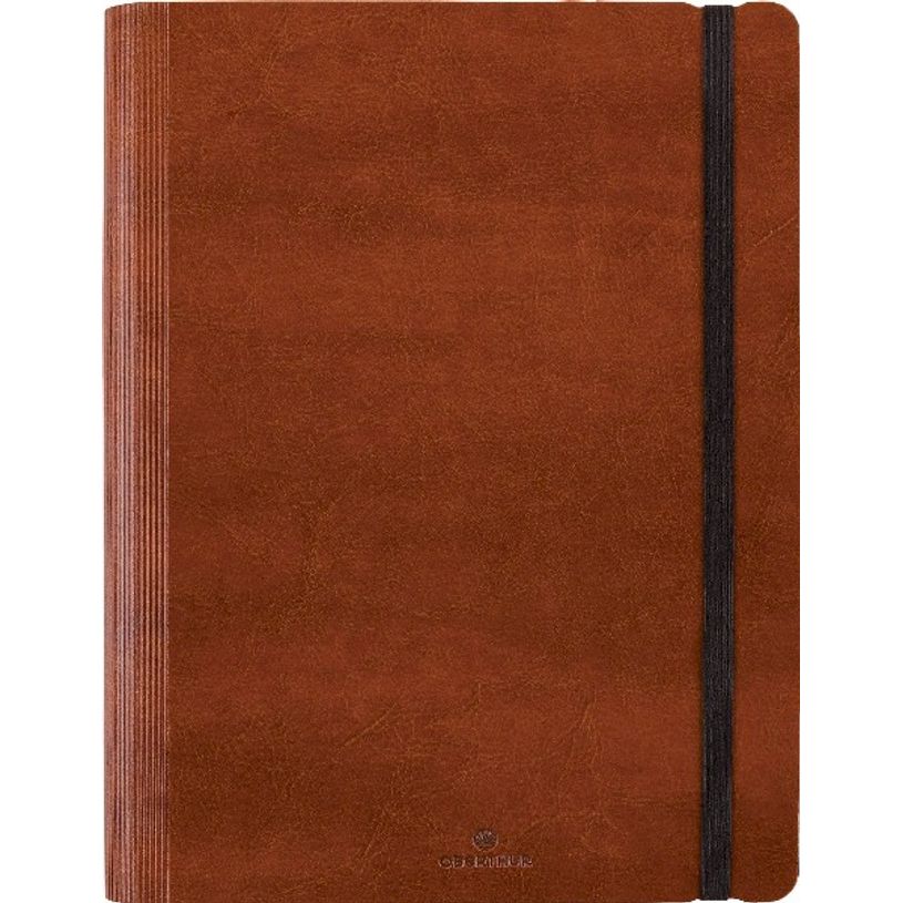 3664447129778-Agenda Medicis - 1 semaine sur 2 pages - 22 x 28 cm - marron - Oberthur-P_405120291_1-0