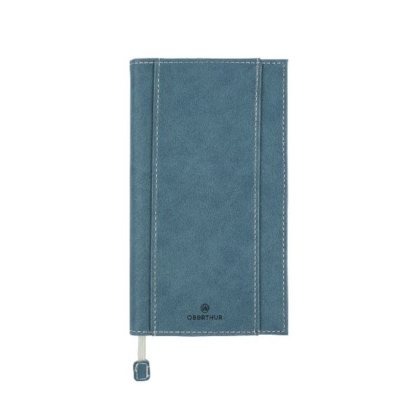 3664447131672-Agenda de poche spiralé Burgos - 1 semaine sur 2 pages - 9,5 x 17,5 cm - bleu - Oberthur-P_405120311_1-0