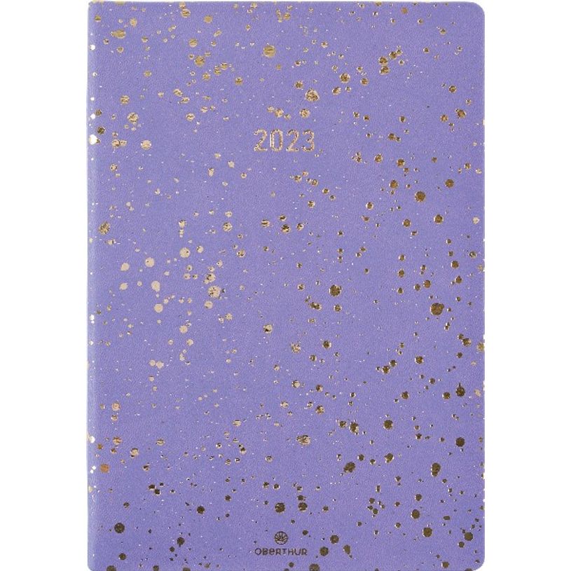 3664447126623-Agenda Céleste - 1 semaine sur 2 pages - 17 x 24,5 cm - lilas - Oberthur-P_405120314_1-0