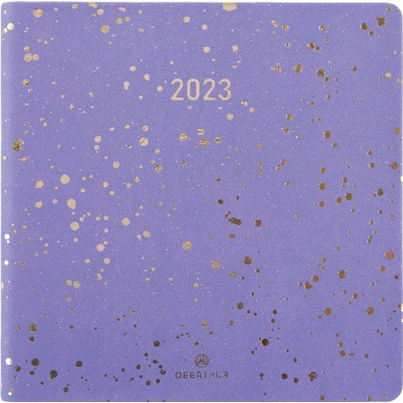 3664447126661-Agenda Céleste - 1 semaine sur 2 pages - 16,5 x 16,5 cm - lilas - Oberthur-P_405120318_1-0