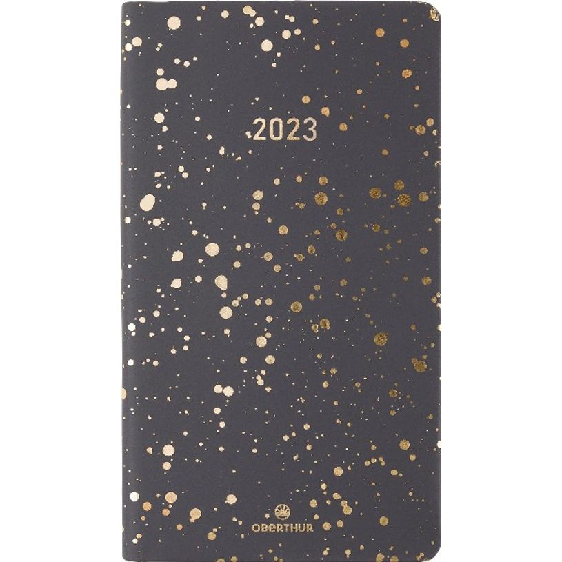 3664447126715-Agenda de poche Céleste - 1 semaine sur 2 pages - 9,5 x 17,5 cm - anthracite - Oberthur-P_405120321_1-0
