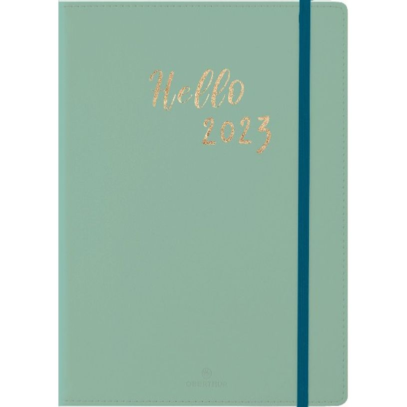 3664447131573-My Hello Agenda - 1 semaine sur 2 pages - A5 - vert de gris - Oberthur-P_405120339_1-0