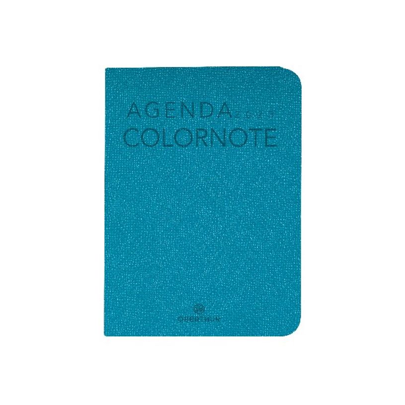 3664447133430-Agenda Colornote - 1 semaine sur 2 pages - 7,5 x 10,5 cm - turquoise - Oberthur-P_405120393_1-0