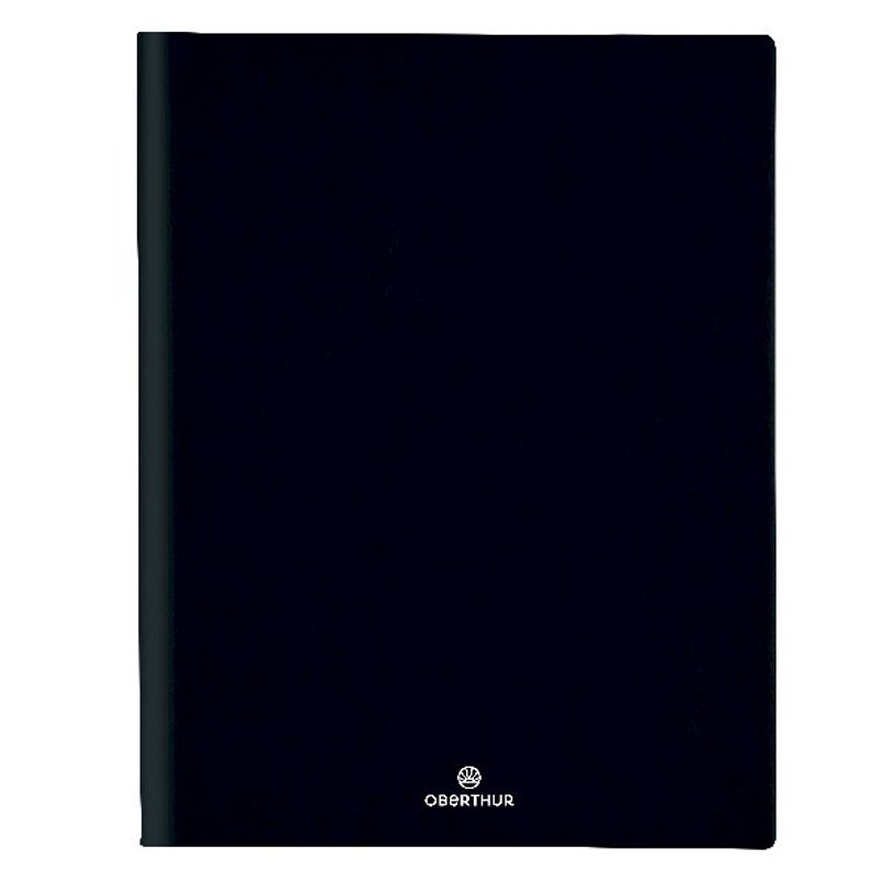 3664447132822-Agenda spiralé Malmö - 1 semaine sur 2 pages - 22 x 28 cm - noir - Oberthur-P_405120412_1-0