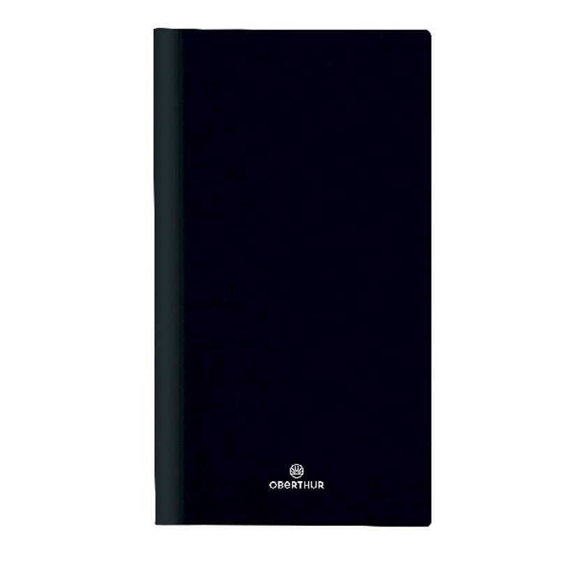 3664447132860-Agenda de poche spiralé Malmö - 1 semaine sur 2 pages - 9,5 x 17,5 cm - noir - Oberthur-P_405120416_1-0