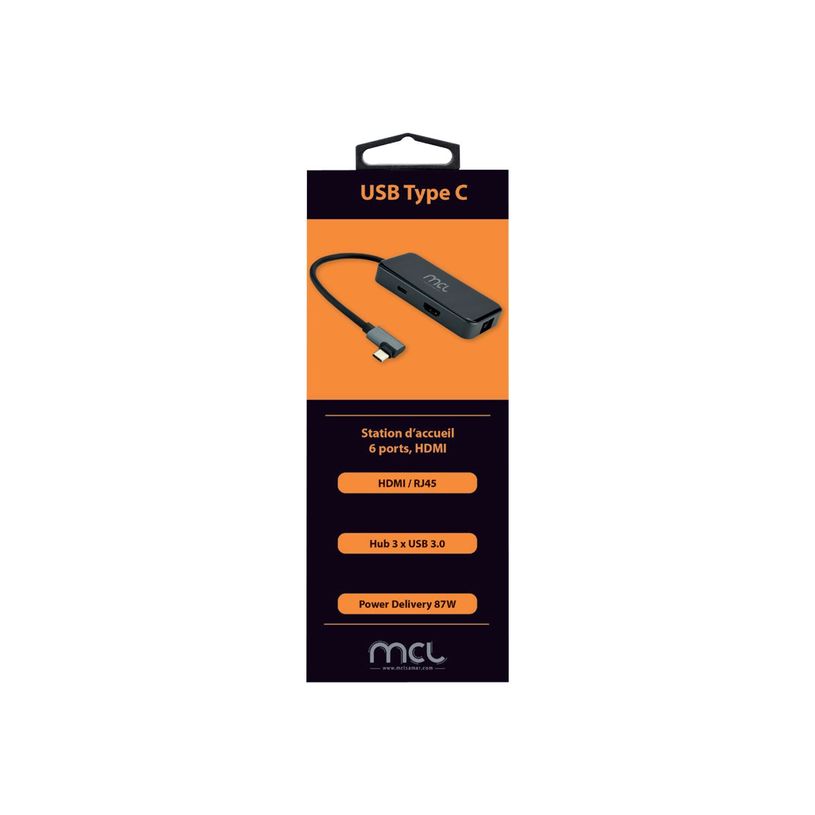3700224766665-MCL Samar - station d'accueil USB Type C 6 ports - 3 USB-A - HDMI - RJ-45 - charge PD-P_405120462_1-1