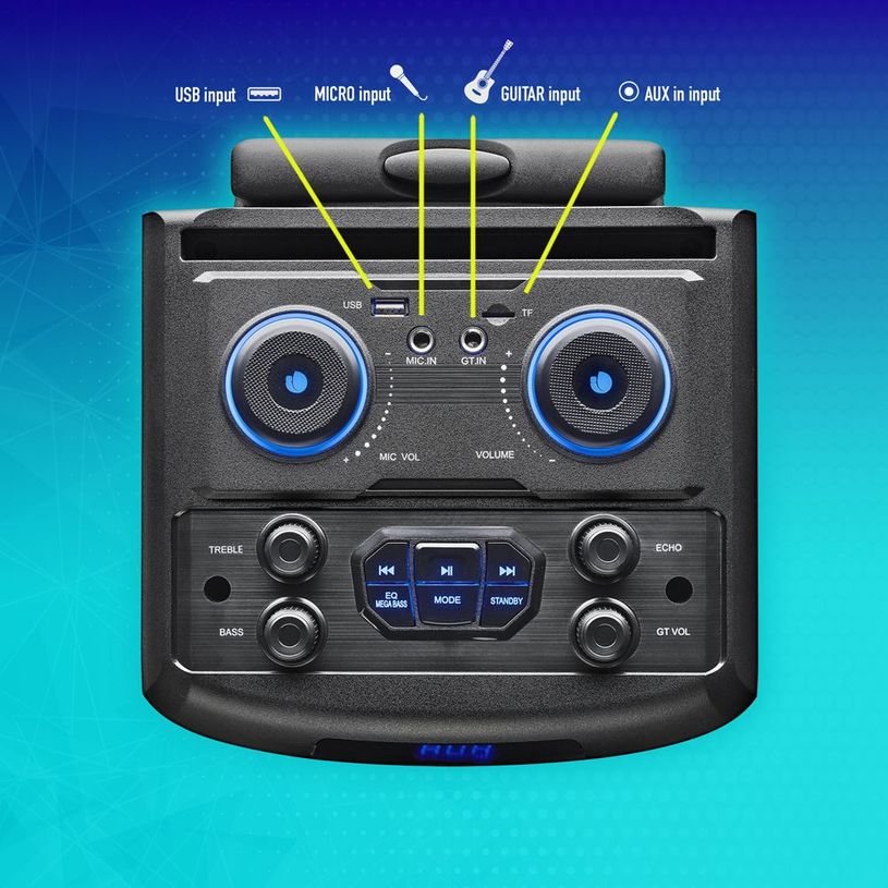 8435430620115-NGS WILD DUB 1 - enceinte de soirée - sans fil - avec batterie intégrée - noir-P_405120466_5-4