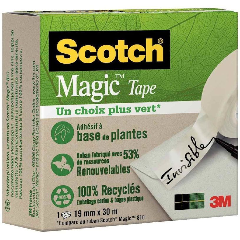 0051141405995-Scotch Magic Green - Ruban adhésif - 19mm x 30 m - invisible-P_405120493_1-0