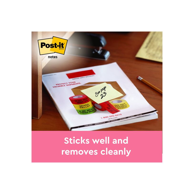 4046719906437-Post-it Promo Pack - 16+4 Blocs-notes - 76 x 76 mm - jaune canari - 2000 feuilles (20 x 10-P_405120497_3-3