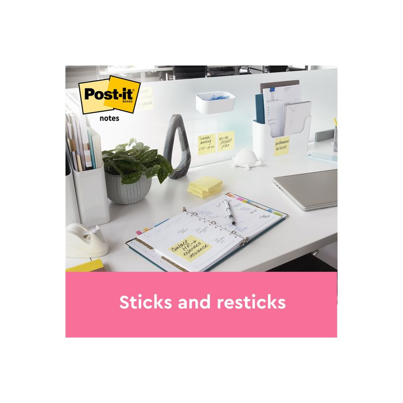 4046719906437-Post-it Promo Pack - 16+4 Blocs-notes - 76 x 76 mm - jaune canari - 2000 feuilles (20 x 10-P_405120497_4-1