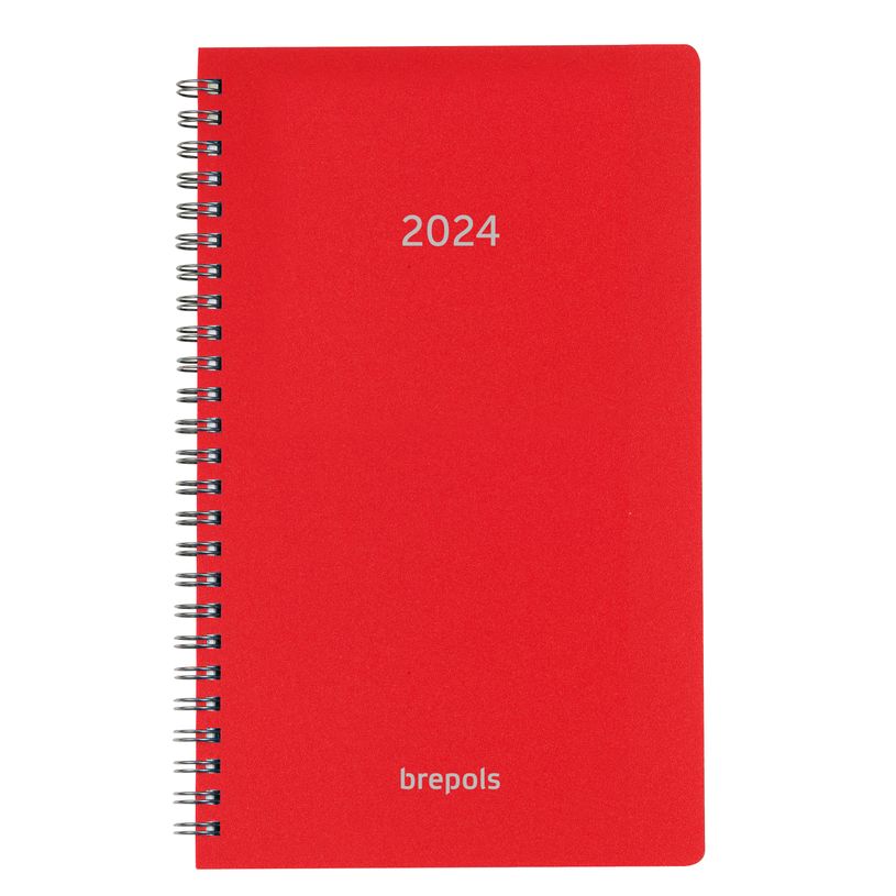 5412303103206-Agenda à spirale Polyprop Breform - 1 jour par page - 10 x 16,5 cm - rouge - Brepols-P_405120652_1-0