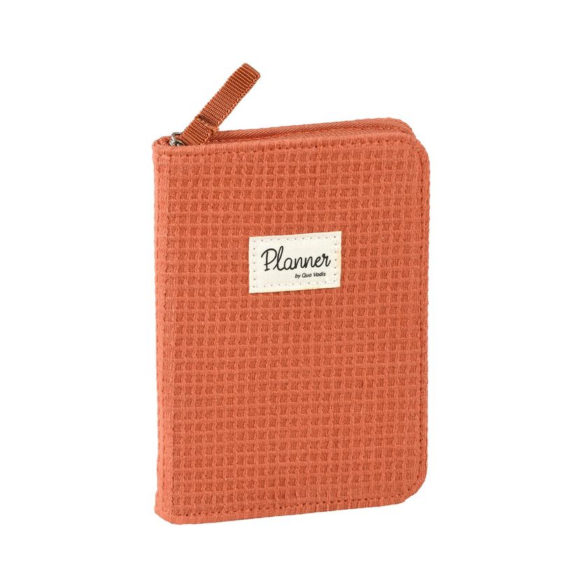 3371010486847-Agenda Mimi Affaires avec zip métal - 1 semaine sur 2 pages - 10 x 15 cm - brique - Quo V-P_405120743_1-0