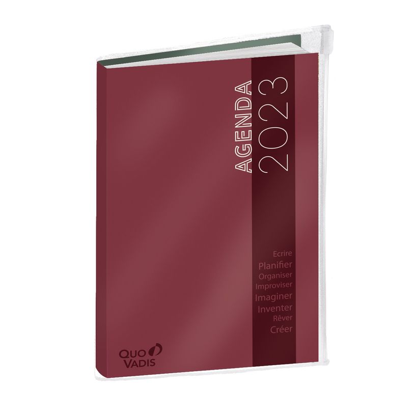 3371010482894-My Agenda avec poche Zip - 1 semaine sur 2 pages - 10 x 15 cm - vert/rouge - Quo Vadis-P_405120749_1-0