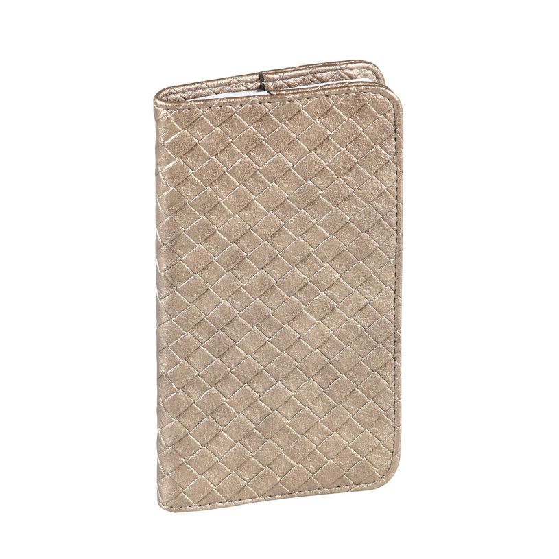 3371010475148-Agenda de poche Paola avec répertoire - 1 semaine sur 2 pages - 8,8 x 17 cm - or - Quo Va-P_405120757_1-0