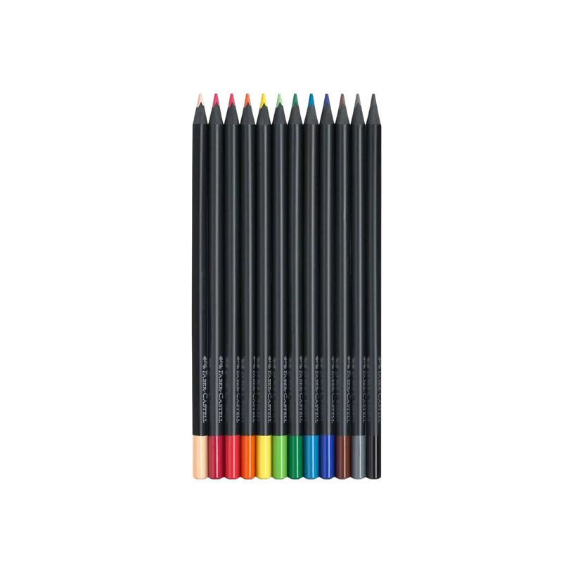 4005401164128-Faber-Castell Black Edition - 12 crayons de couleur - couleurs assorties-P_405120920_1-0