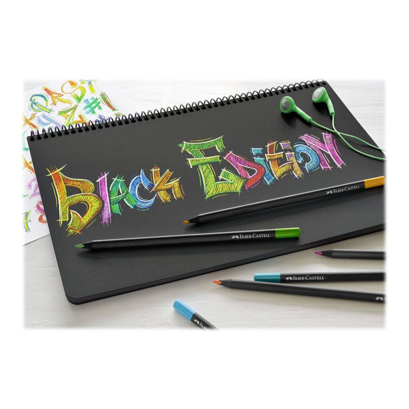 4005401164128-Faber-Castell Black Edition - 12 crayons de couleur - couleurs assorties-P_405120920_4-3
