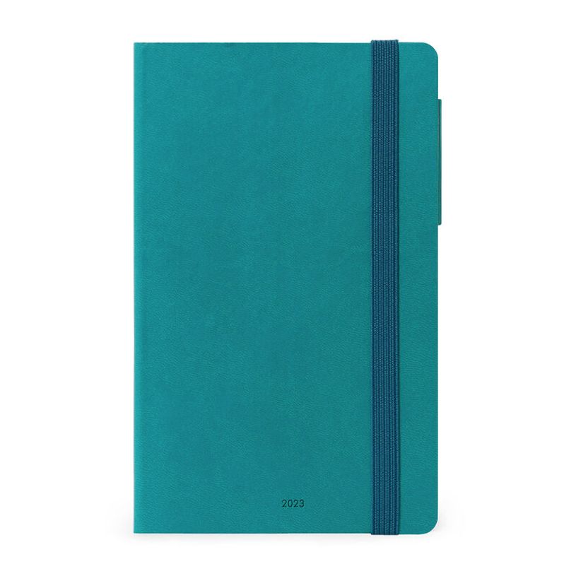 8054117627034-Agenda Colours Collection - 1 mois sur 2 pages - 11 x 18 cm - bleu pétrole - Legami-P_405120958_1-0