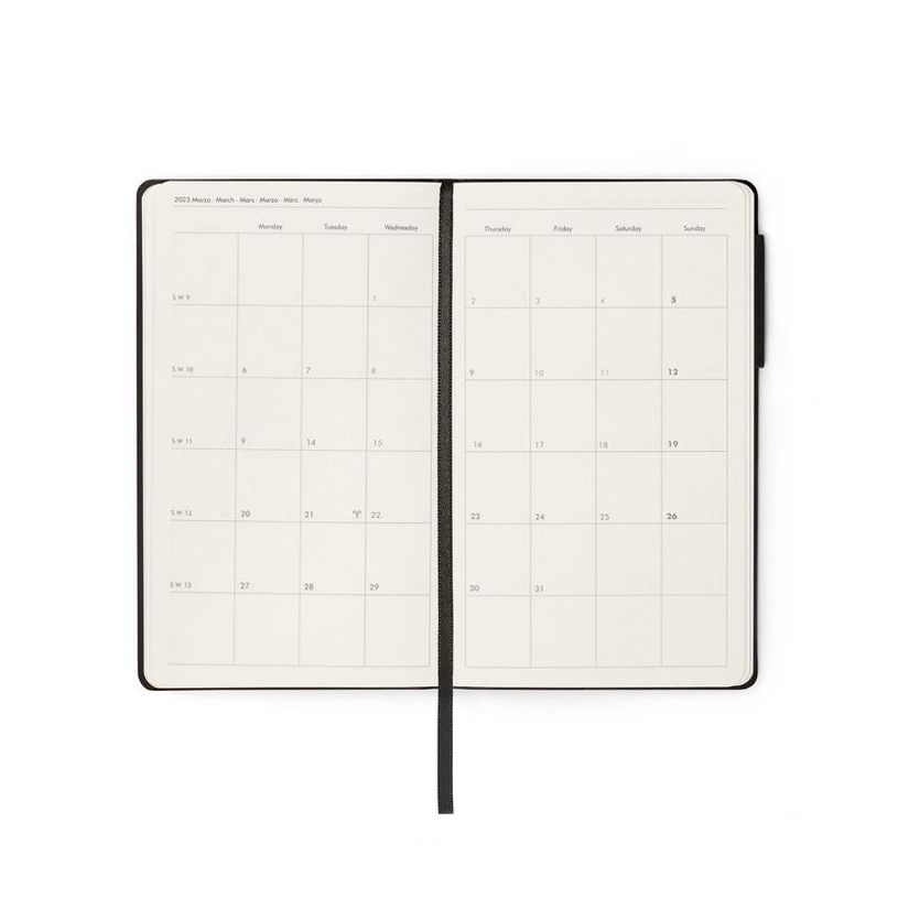 8054117627034-Agenda Colours Collection - 1 mois sur 2 pages - 11 x 18 cm - bleu pétrole - Legami-P_405120958_2-1