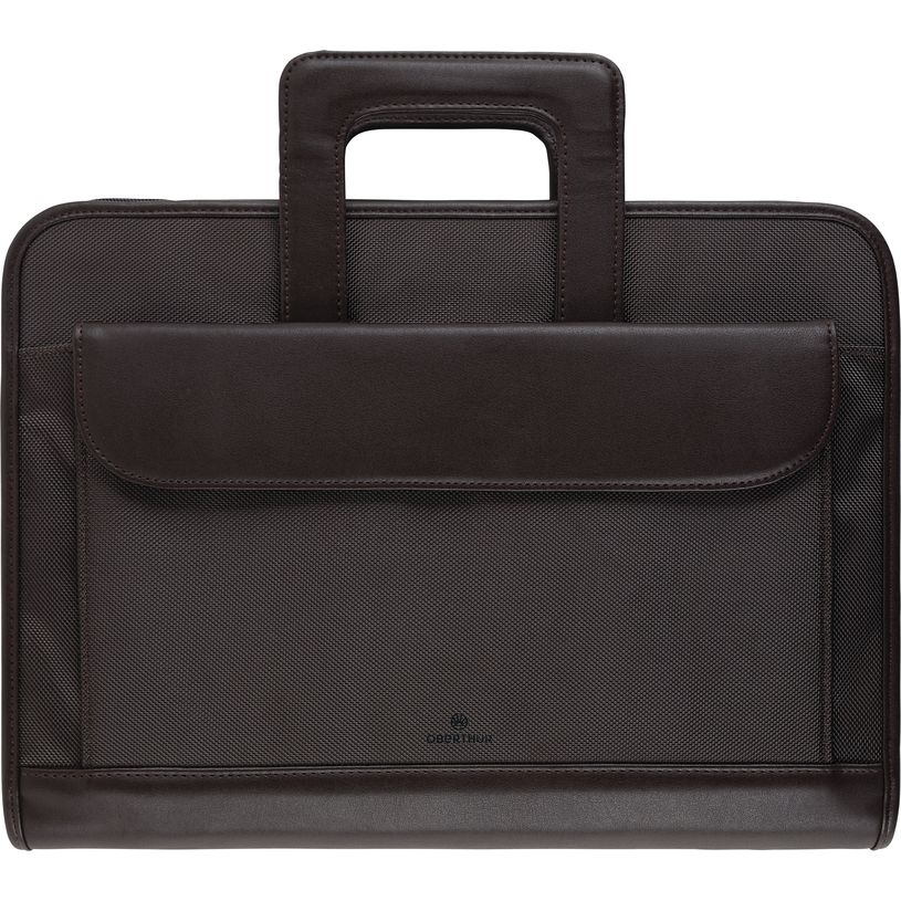 3664447131047-Victoria - conférencier a4 zippé - anneaux amovibles - marron--0