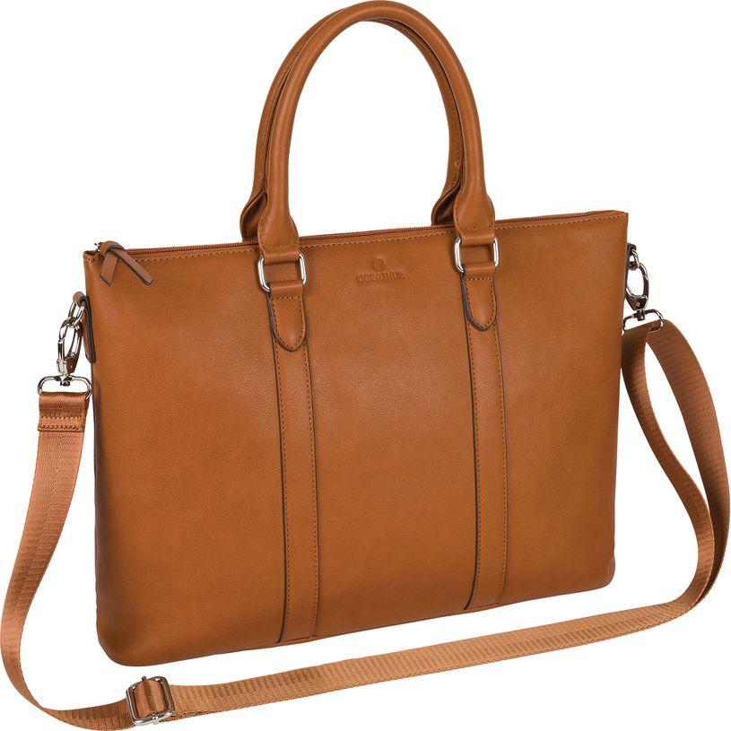 3664447127170-Jakarta - sac cabas ordinateur 15,6'' - camel--0