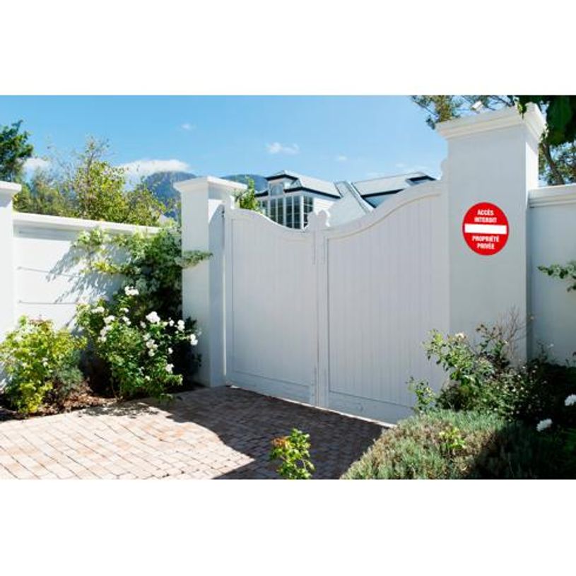 3130630671008-Exacompta - Panneau de signalisation non adhésif - Propriété privée  - 30 cm de diamètre--2