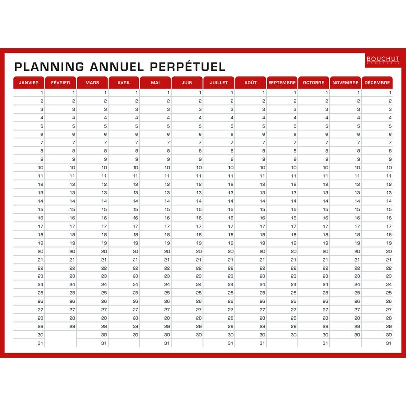 3592930010343-Planning Hebdo & Annuel Civil - 32 x 42 cm - Bouchut--0