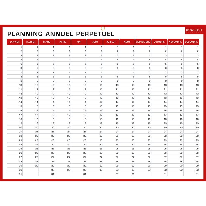 3592930010343-Planning Hebdo & Annuel Civil - 32 x 42 cm - Bouchut--1