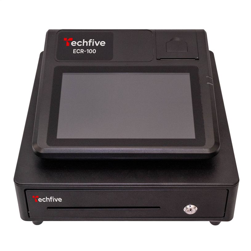 3770021853004-La Comptoir - Caisse enregistreuse Techfive (ECR-100) - La caisse enregistreuse avec tiroir--2