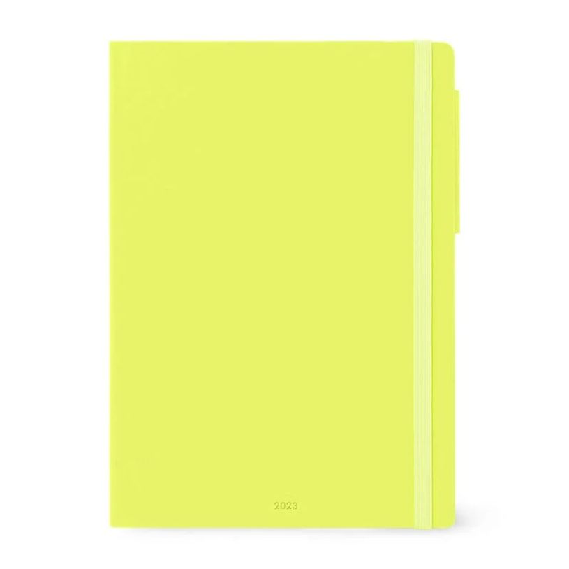 8054117626051-Agenda Colours Collection - 1 semaine sur 2 pages - 19,5 x 26,5 cm - vert citron - Legami-P_405121027_3-0