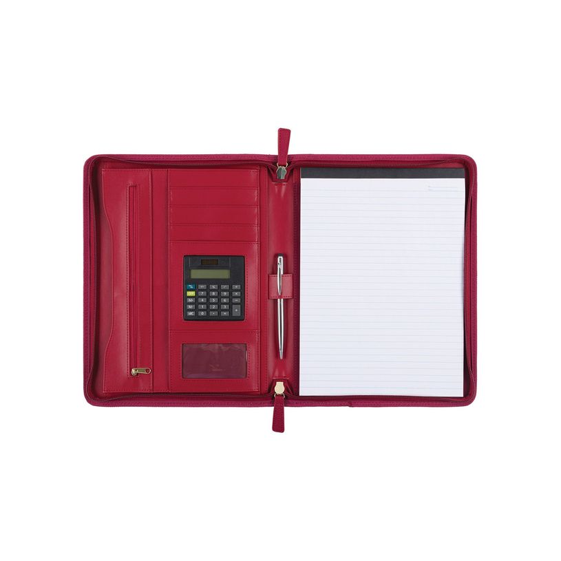 3664447131191-Oberthur Lady Bradford - Conférencier A4 zippé - framboise-P_405121199_2-1