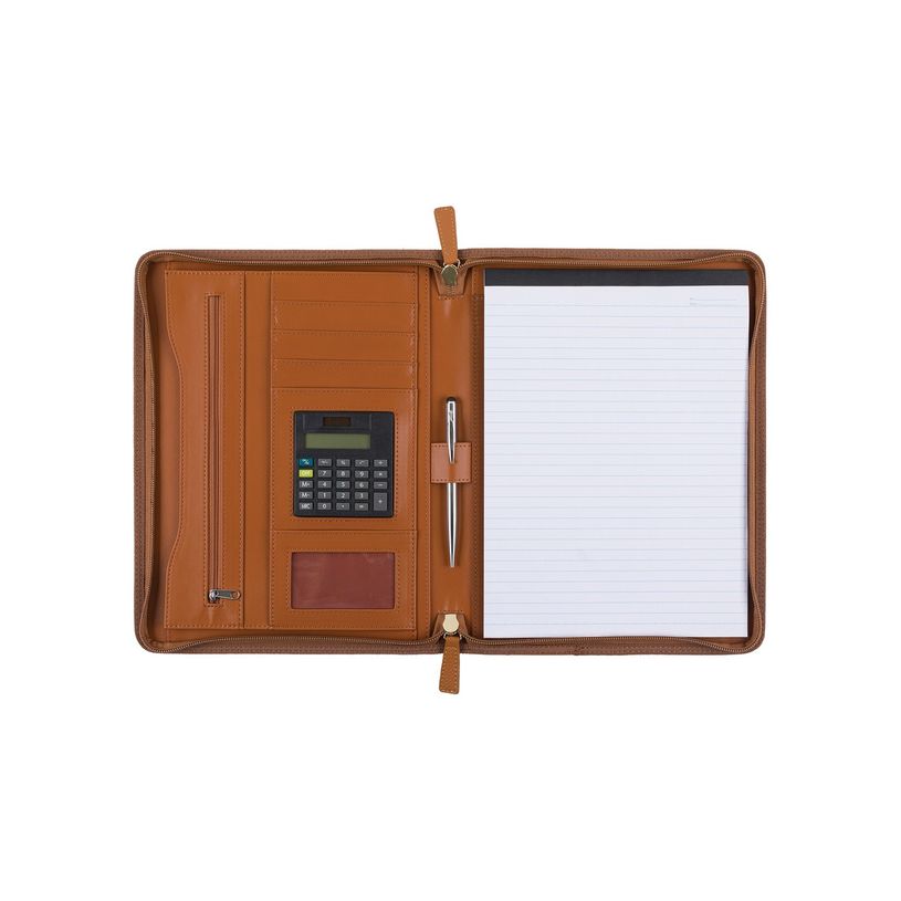 3664447131207-Oberthur Lady Bradford - Conférencier A4 zippé - camel-P_405121200_2-1