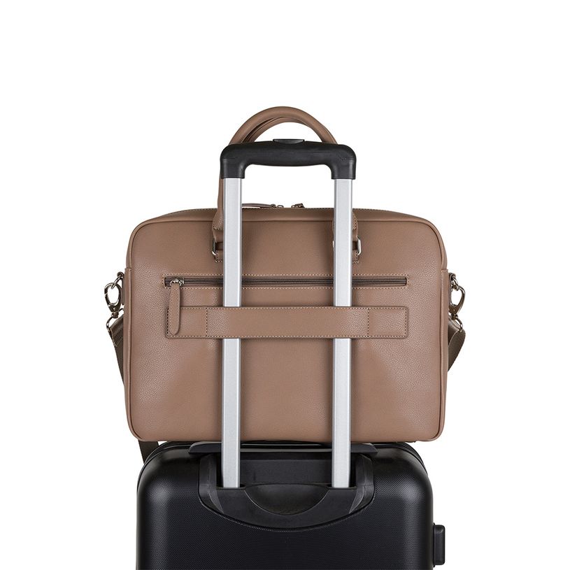 3664447130378-Oberthur Sofia - Sacoche pour ordinateur portable 15,6" - 2 compartiments - taupe-P_405121218_2-1