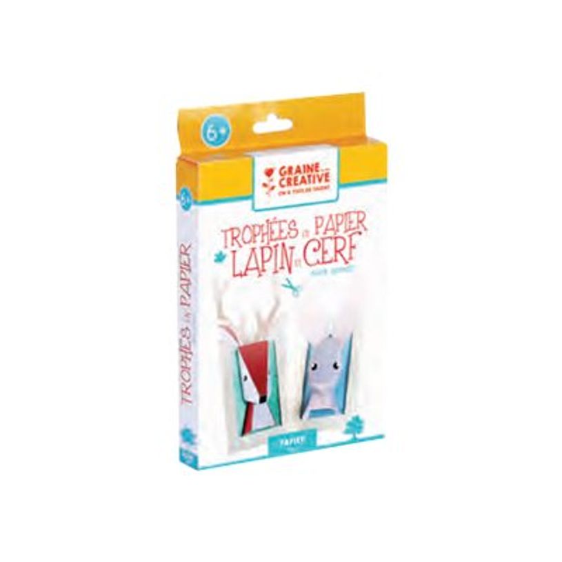 3471057501081-Graine Creative - kit de travaux créatifs - trophéees en papier - lapin et cerf-P_405121271_1-0