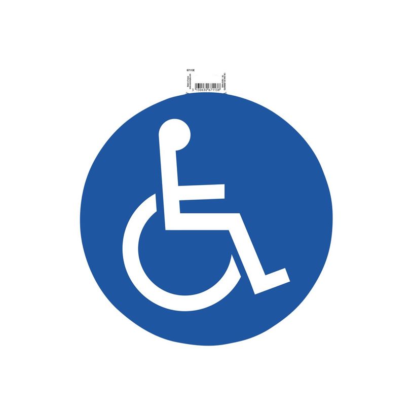 3130630671138-Exacompta - Panneau Parking réservé handicapés - 30 cm de diamètre-P_405121367_2-0