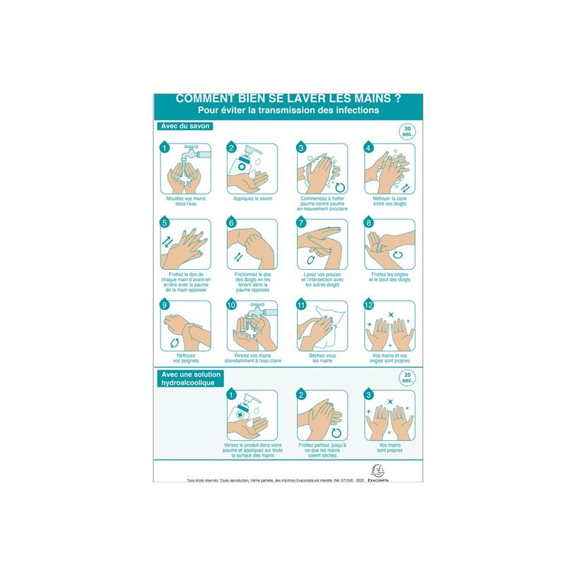 3130630671343-Exacompta - Affiche de sécurité : Se laver les mains - 23 x 33 cm-P_405121370_2-0