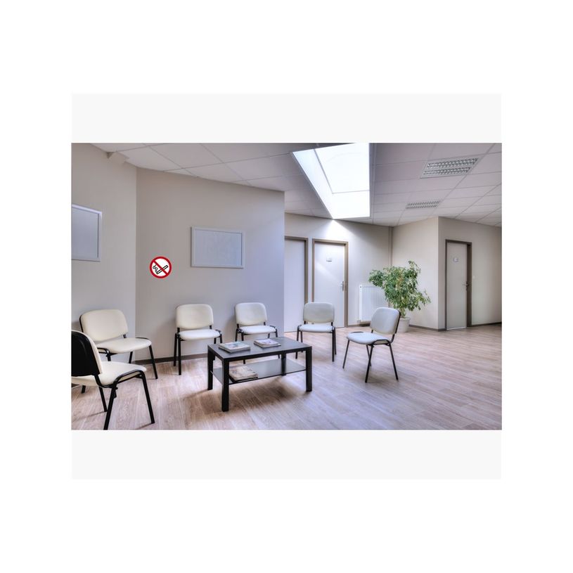 3130630670476-Exacompta - Panneau de signalisation adhésif - Défense de fumer (+ décret) - 20 cm de d-P_405121378_2-2