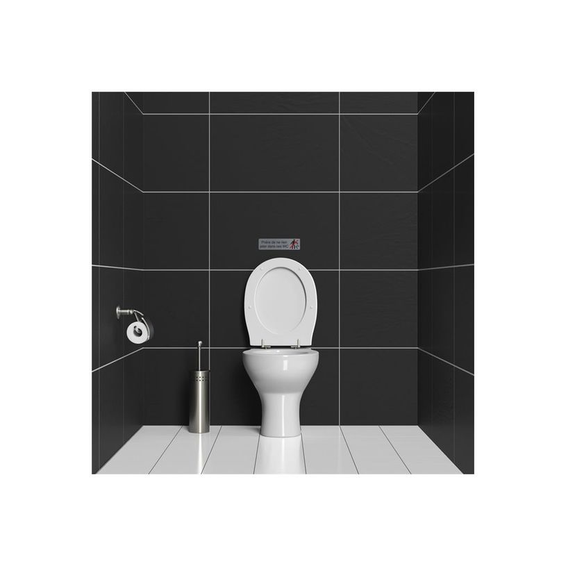 3130630671619-Exacompta - Plaque de signalisation Ne rien jeter dans les WC - 165 x 44 mm - aluminium br-P_405121399_2-1