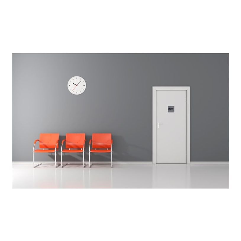 3130630671770-Exacompta - Plaque de signalisation Privé - 75 x 75 mm - aluminium brossé-P_405121415_1-2
